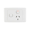Deta Single Power Point - Extra Switch - 250V - Polycarbonate - Safe - SuperSaverAU - view 1