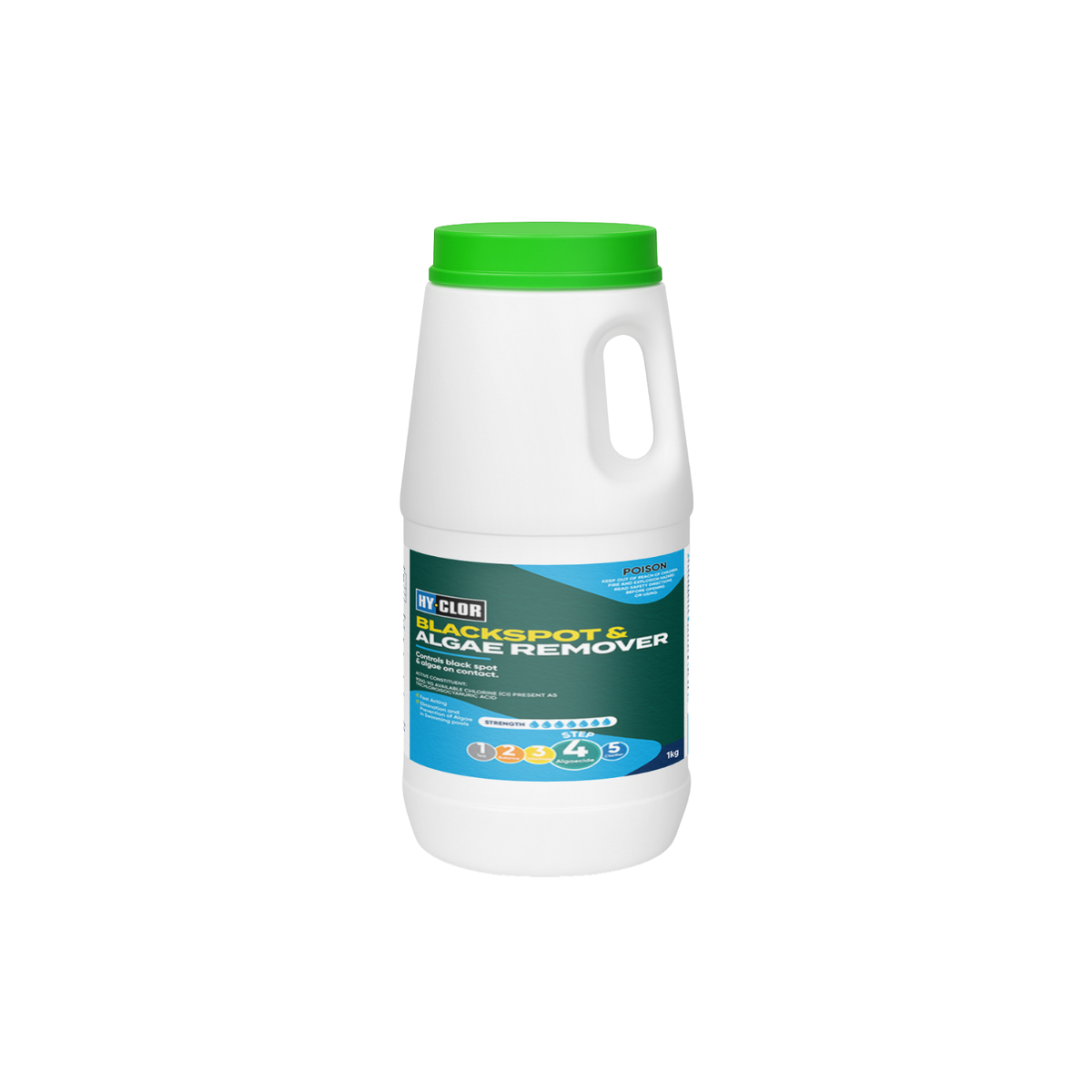 Hy-Clor 1kg Pool Blackspot And Algae Remover - Trichloroisocyanuric Acid - Effective Treatment - SuperSaverAU - view 1