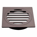 Mondella 100mm Dark Bronze Square Floor Grate Brass Removable Easy Access - SuperSaverAU - view 1