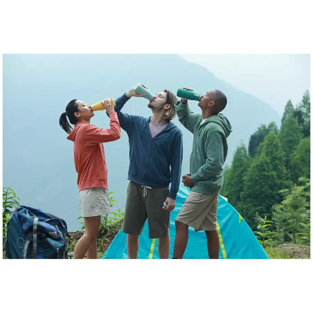 Philips GoZero hydration bottle 590ml - UV-C LED, double-wall insulation, sunshine yellow - AWP2788YL