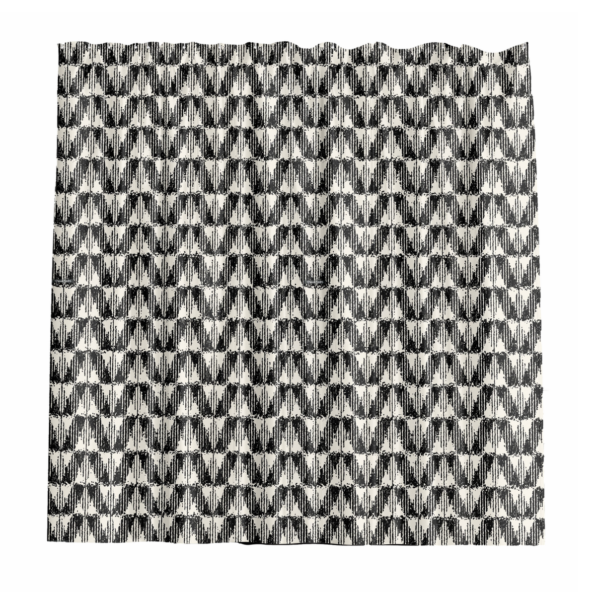 Barelli Polyester Shower Curtain - Woven Chevron - 180 x 180cm - Water-Resistant - SuperSaverAU - view 1