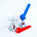 Evekare Cross Handle Tap Turner Pair - 330mm x 160mm - Red Blue - SuperSaverAU - view 2