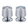 Shaw Mason Chrome Star Style Basin Top Assembly Pair - 140mm x 120mm - Easy Install - SuperSaverAU - view 1