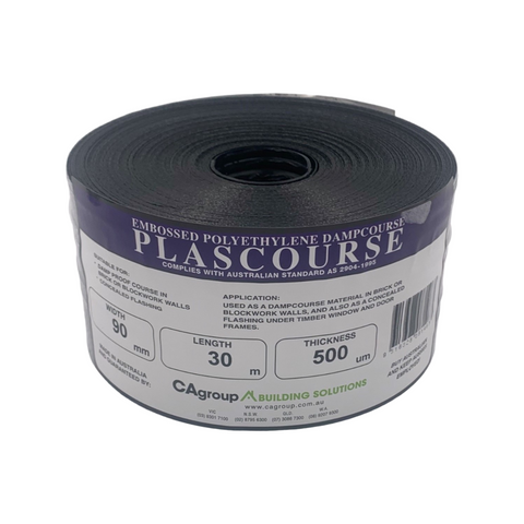 Cagroup Dampcourse - 90mm x 30m - Embossed Polyethylene - Moisture Barrier - SuperSaverAU - view 1