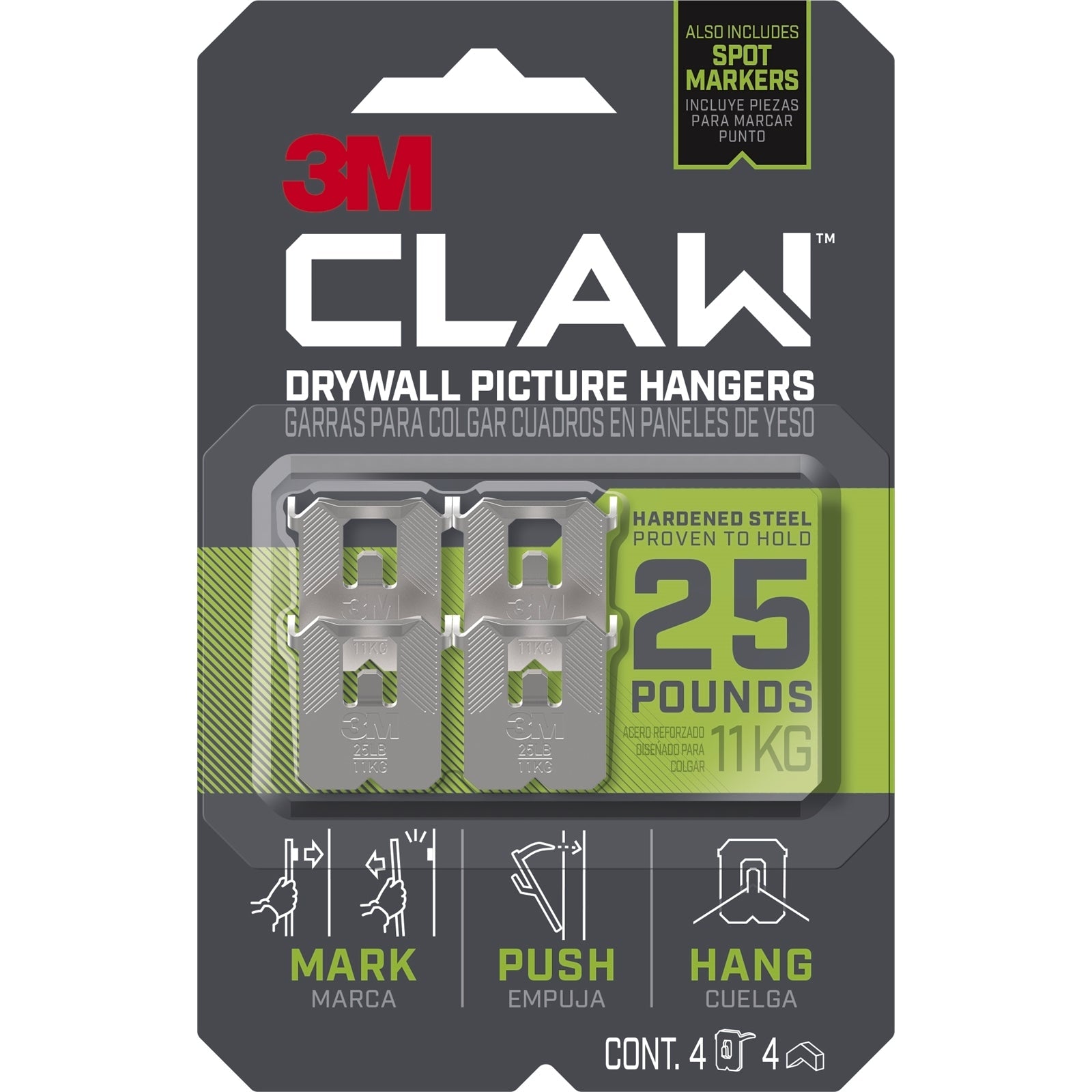 3M Claw Picture Hanger - 4 Pack - SuperSaverAU - view 1