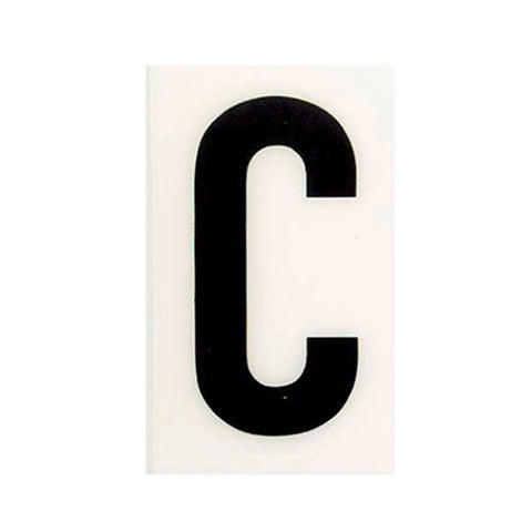 Sandleford Self Adhesive House Letter C - 60mm - White - Durable Polycarbonate - SuperSaverAU - view 1