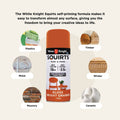 White Knight Squirts Bright Orange Gloss Spray Paint 310g - Solvent-Based, Waterproof