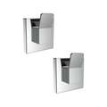 Fusion-Loc Chrome Suction Designer Hook 2 Pack