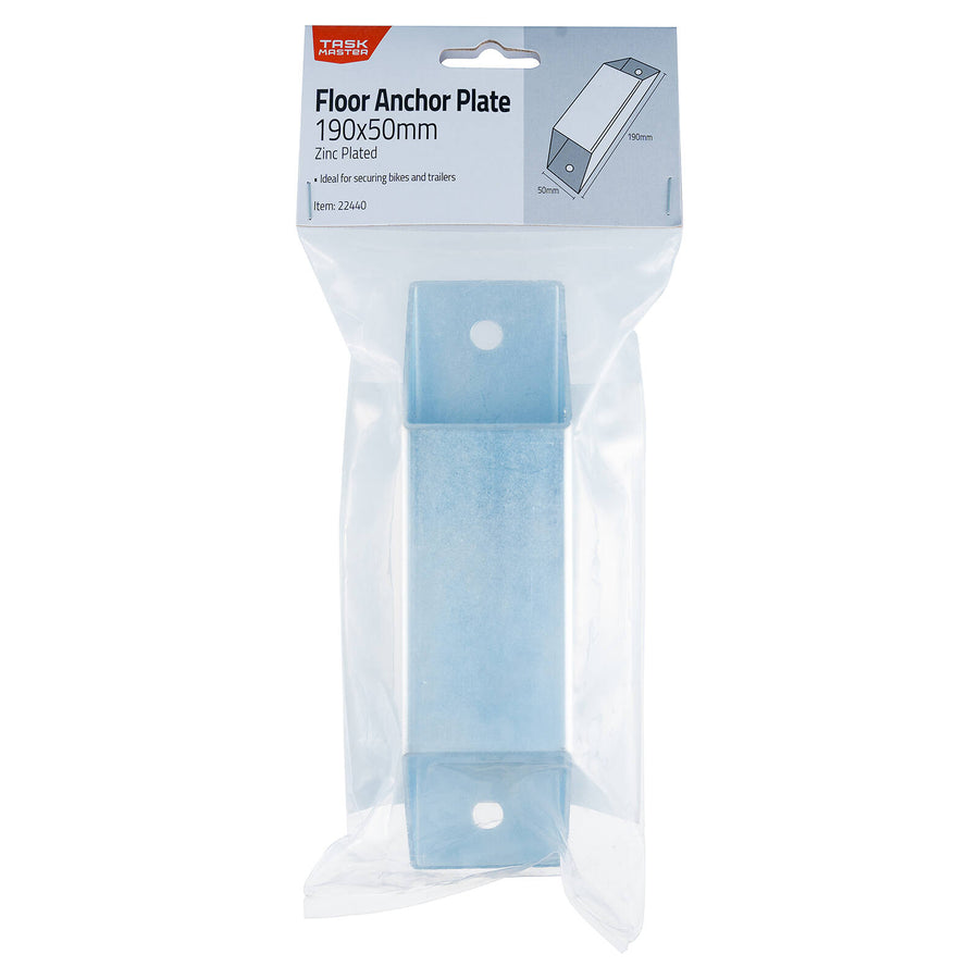 Taskmaster 190 x 50mm Zinc Plated Floor Anchor Plate