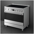 Smeg 90cm Freestanding Induction Oven - Stainless Steel, Pyrolytic Cleaning, Air Fry - C9IPX2