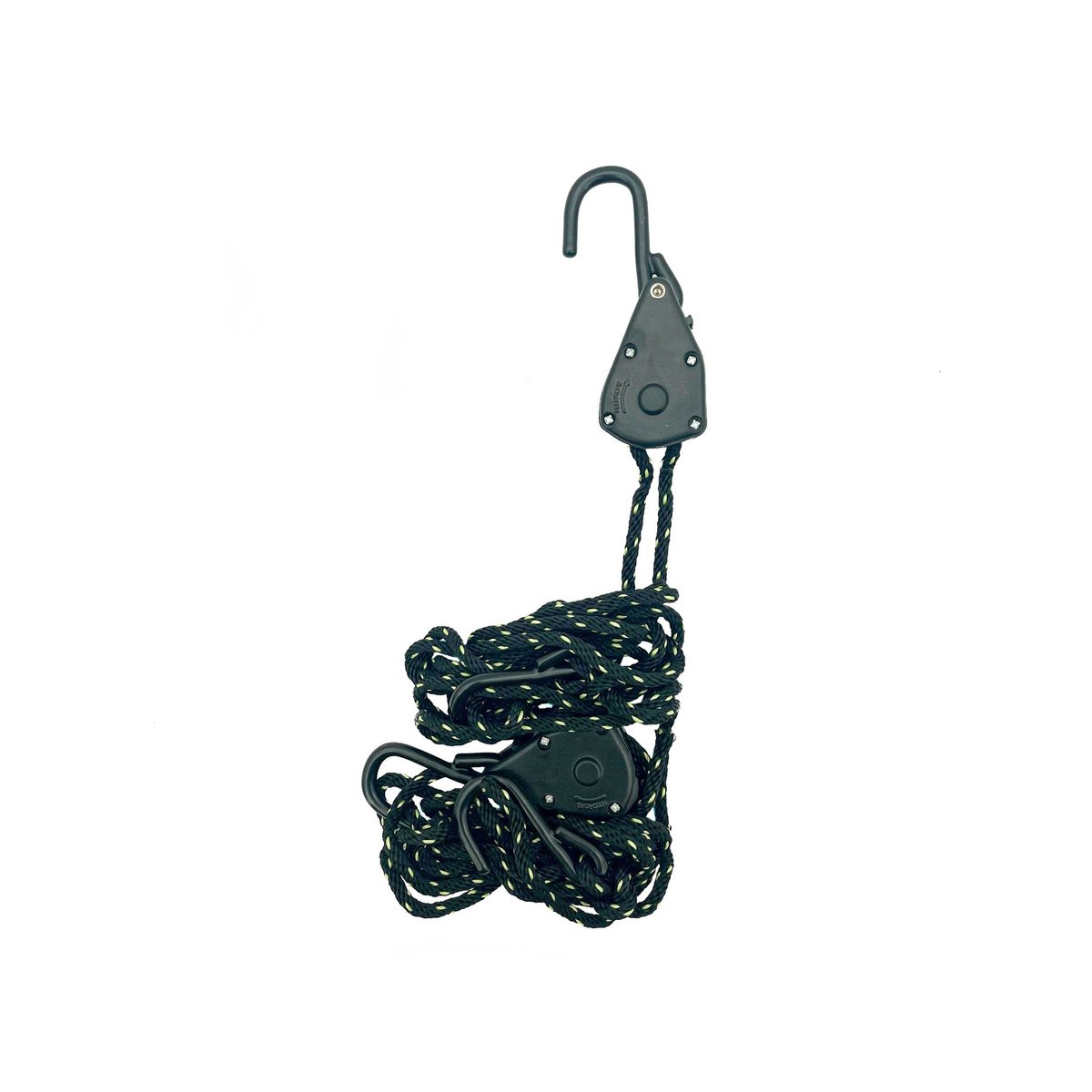 Grunt Rope Ratchet Tie Downs 3mm x 1.8m 2 Pack Auto Lock Benefits - SuperSaverAU - view 2