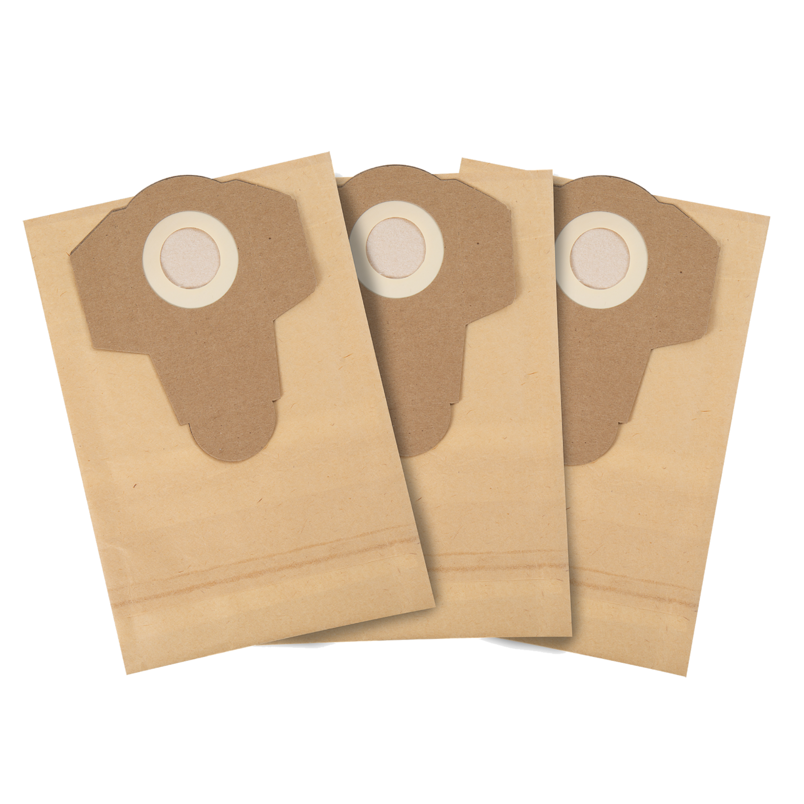 PowerFit 30L Paper Dust Bag, 3 Pack, Brown
