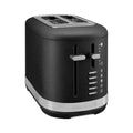 KitchenAid 2 Slice Toaster - Cast Iron Black Crinkle, 7 Shade Settings, Extra Wide Slots - 5KMT2109ABK