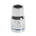 Trojan 12mm Socket 1/2" Drive Chrome Vanadium 12 Point