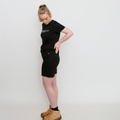 Green Hip Original Women's Shorts Black Size 6 Cotton Stretch UPF 50+ High-Waisted