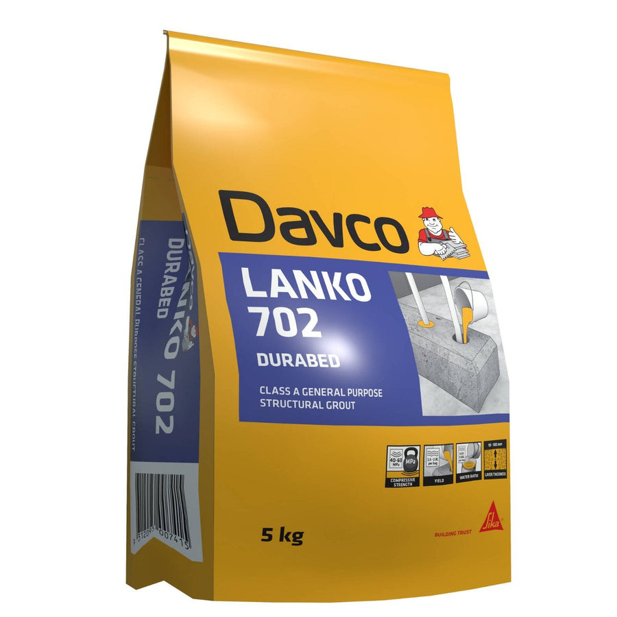 Lanko 5kg 702 Durabed Structural Grout - Cement Based - High Strength - Grey - SuperSaverAU - view 1