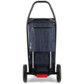 Rolser Com 2-Wheel Tweed Folding Trolley - 53L Capacity, Denim, Zippered Rear Pocket - R-COH013-1001