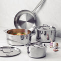 Tramontina Grano 4 Piece Tri-Ply Stainless Steel Cookware Set - TechnoHeat, Induction Compatible - 65140000
