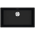Franke 753mm Wide Single Bowl Undermount Sink - Onyx Granite - Hidden Overflow - MRG110-72ON-B