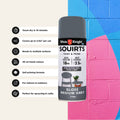 White Knight Squirts Medium Grey Gloss Spray Paint 310g - Solvent-Based, UV Resistant