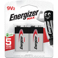 Energizer Max 9V Alkaline Batteries 2 Pack Long Lasting Power