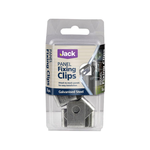 Jack Galvanised Mesh Panel Fixing Clip - 8 Pack - Steel - Durable - SuperSaverAU - view 1
