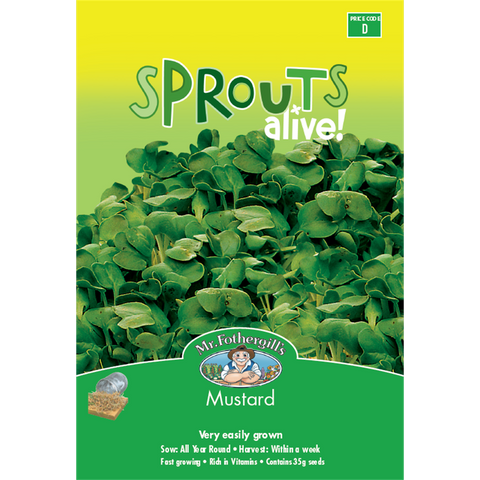 Mr Fothergills Mustard Seeds 110mm Seeds High Vitamin Sprouts - SuperSaverAU - view 1