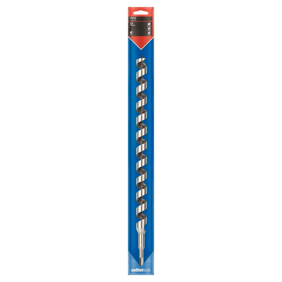 Sutton Tools Long Auger Bit 500 x 25mm Steel Fast Drilling - SuperSaverAU - view 1