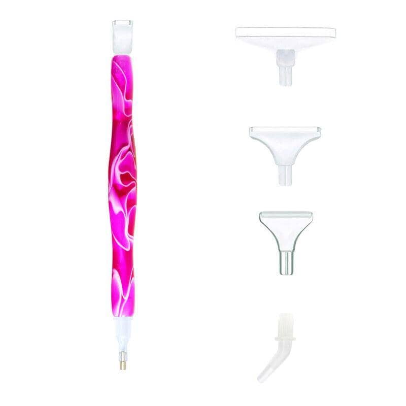 5D Diamond Painting Point Drill Pen with Replacement Tips - Magenta