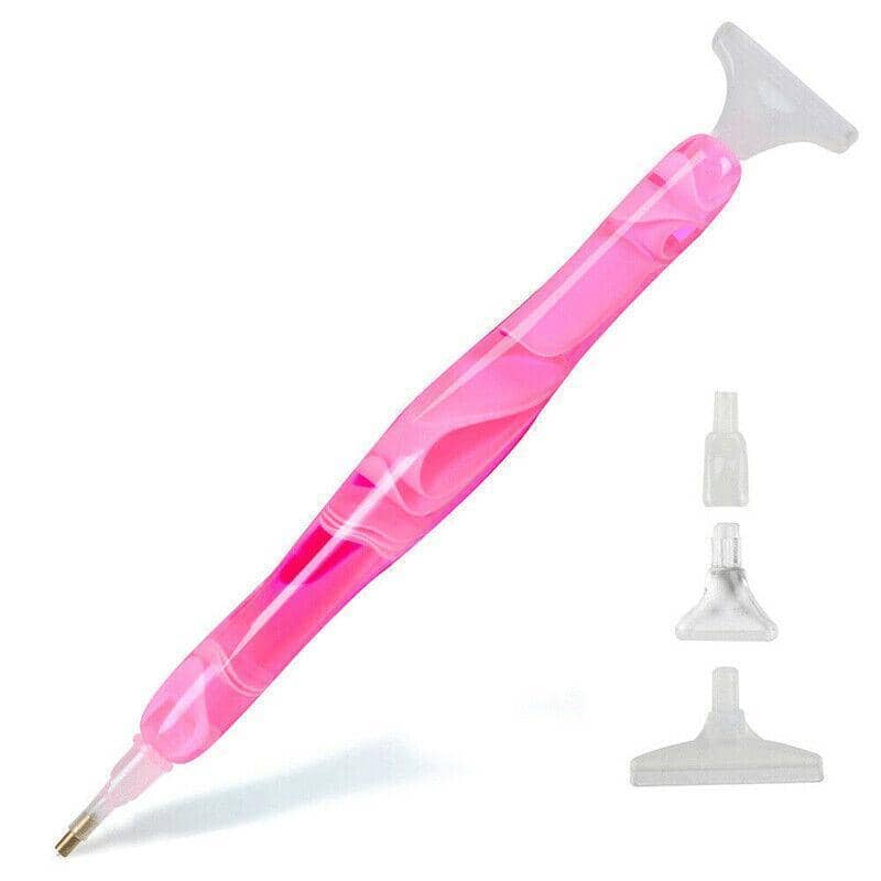 5D Diamond Painting Point Drill Pen with Replacement Tips - Magenta - view 4