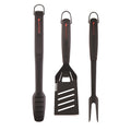 Matador 3 Piece Non-Stick Stainless Steel BBQ Tool Set Black