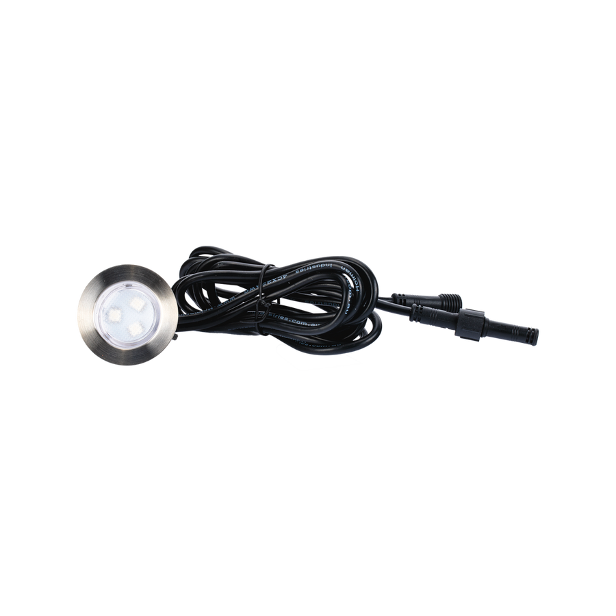Holman 45mm RGB Deck Light - 0.5W - Stainless Steel - IP67 Waterproof - SuperSaverAU - view 1