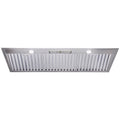 Schweigen 1160mm Undermount BBQ Rangehood - 2500m³/h Extraction, Stainless Steel, LED Lighting - CLUM212