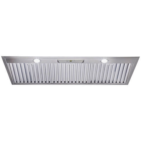 Schweigen 1160mm Undermount BBQ Rangehood - 2500m³/h Extraction, Stainless Steel, LED Lighting - CLUM212