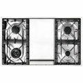 ILVE 90cm Dual Fuel Freestanding Double Oven - Teppanyaki Cooktop, 108L, Stainless Steel - PD09FDWE3SS