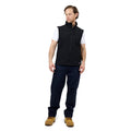 Citeco Black Soft Shell Vest - Men's Reflective Polyester/Elastane, 2X-Large