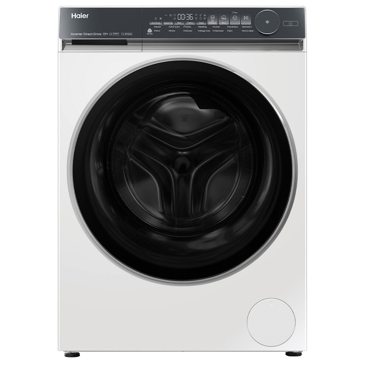 Haier 500 Series 10kg Front Loader - White, Auto Dose, UV Protect, 5 Star Energy - HWF10NW1