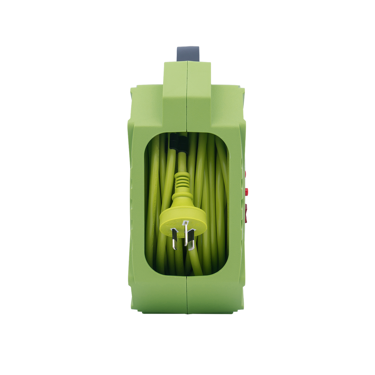 Click 15m Domestic 4 Outlet Cable Reel - Green and Grey - Safety Features - SuperSaverAU - view 2