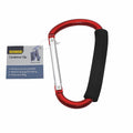 Syneco Aluminium Carabiner Clip 10 x 16 x 1cm No-Slip EVA Cover - SuperSaverAU - view 4