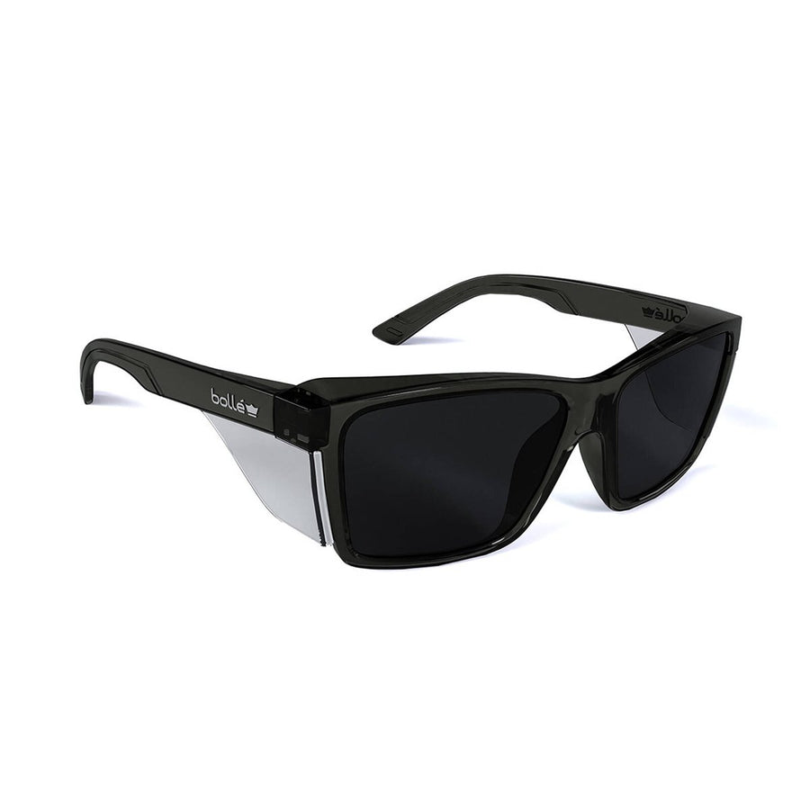 Boll Safety Smoke Stks 420 Safety Glasses - 150mm x 50mm x 140mm - Smoke Tint - Lightweight - Wrap-Around Design - SuperSaverAU - view 1