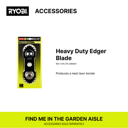 Ryobi Cordless Edger - 220mm - Plastic/Metal - 40mm Cutting Depth