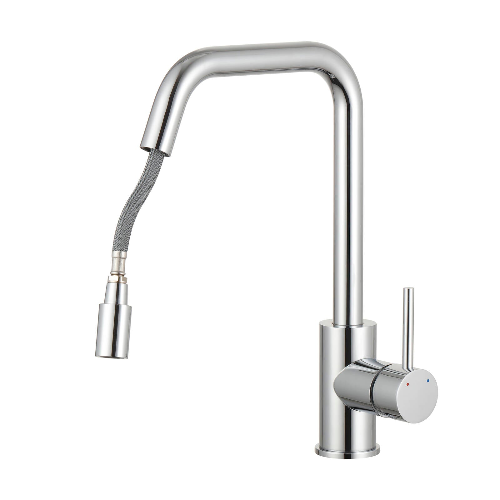 Estilo 35mm Chrome Brass Side Lever Pull Down Sink Mixer - 6L/Min, WELS 5 Star