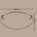 Luce Bella Ceiling Light - 40cm - Frosted Glass - Contemporary Design - SuperSaverAU - view 2