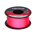 Trojan 100m Pink Brickline - 8-Strand Braided Nylon - High Visibility - SuperSaverAU - view 1