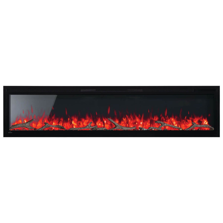 Napoleon Entice 72 Wall Hanging Electric Fireplace - Nearly Frameless Glass, Black - NEFL72CFH-1-AU