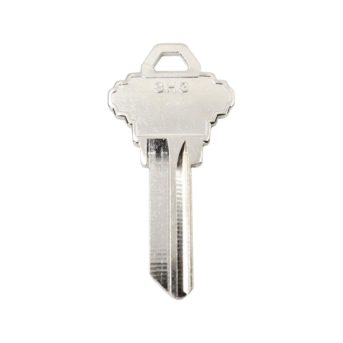 EHI Silver Blank Key - 54mm Nickel Plated Brass - Easy To Carry - SuperSaverAU - view 1