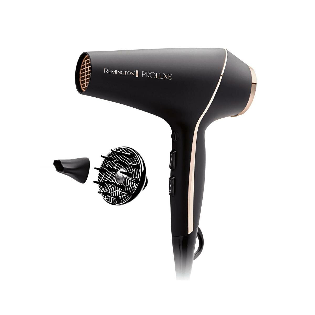 Remington PROLUXE Salon Hair Dryer 2400W - Matte Black, Ionic, Tourmaline Ceramic - AC9140AU