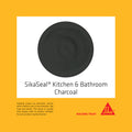 Sika 300ml SikaSeal Kitchen & Bathroom Silicone Sealant, Charcoal, UV & Shrink Resistant