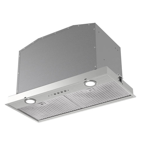 Smeg 60cm undermount rangehood - brushed stainless steel, 3 speeds plus turbo, dual LED lights - SHU671X