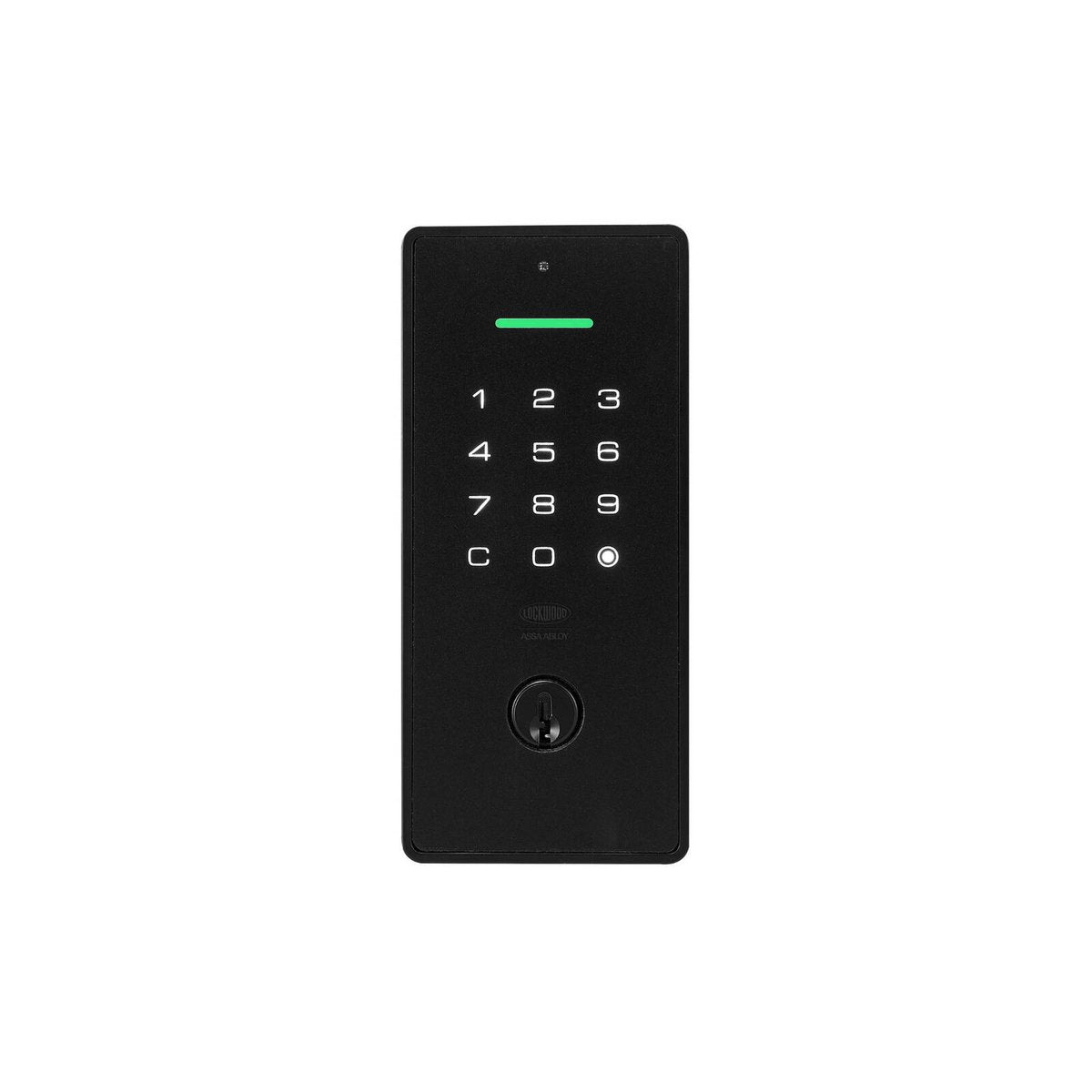 Lockwood Secure Touch Keyed Digital Deadbolt - 68mm x 147.7mm - Black Matt - Keyless Entry, Auto-Locking
